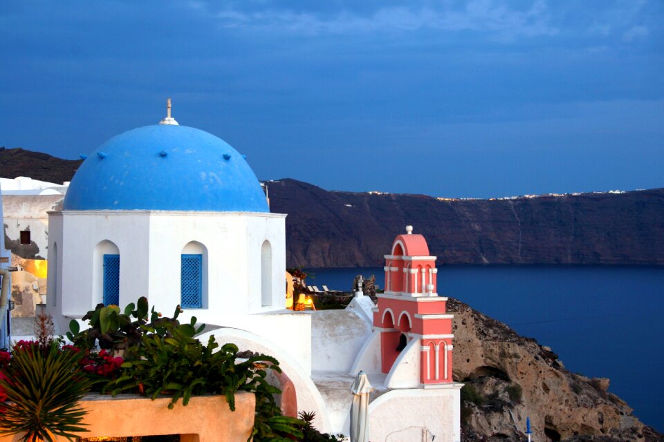 Cyclades white houses greek island