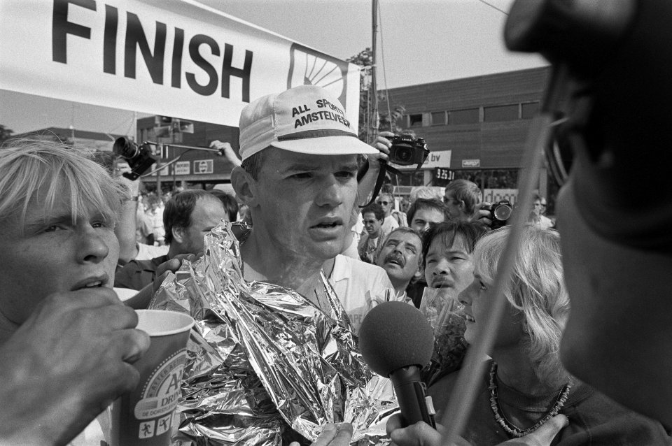 Holland Triathlon in Almere winnaar Axel Koenders, Bestanddeelnr 933-0515