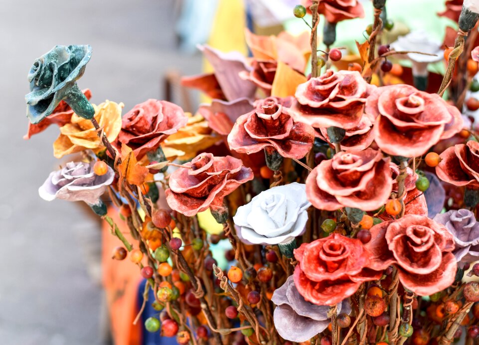 Orange decoration ceramics