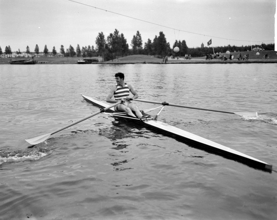 Hollandia bekerwedstrijden op de Bosbaan Mackenzie Australie, Bestanddeelnr 912-6137