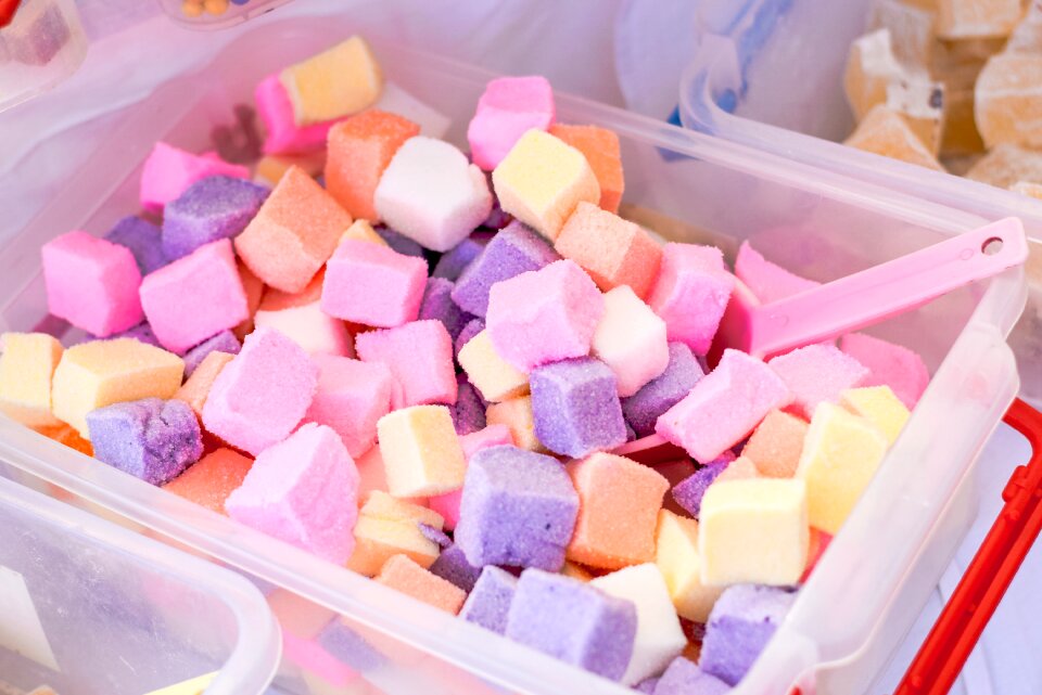 Pink foam pink candy