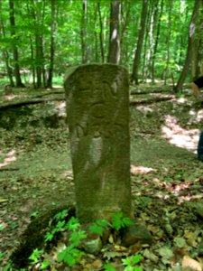 Holzberg, Grenzstein Nassau-Hessen, Nassauische Seite