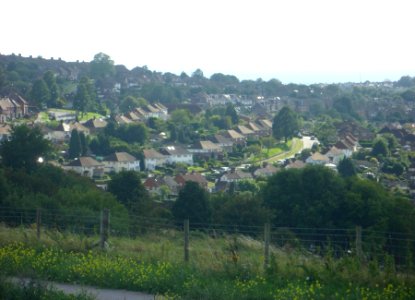Hollingbury Estate seen from Old Boat Corner, Hollingbury, Brighton (August 2014) (3)