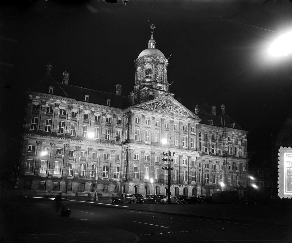 Holland Festival verlichting Amsterdam Koninklijk Paleis, Bestanddeelnr 905-7830