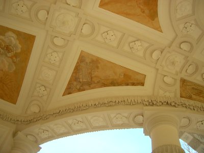Hofgarten Eichstätt -Fresko Pavillon Mitte 02-rNW (1)