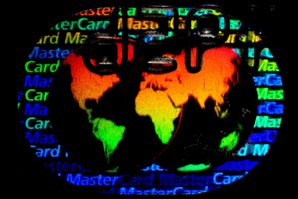 Hologramm.Mastercard.gerichtet