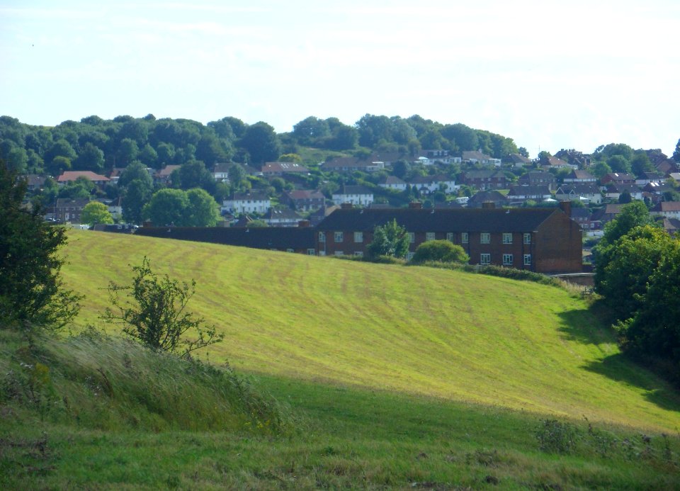 Hollingbury Estate seen from Old Boat Corner, Hollingbury, Brighton (August 2014) (4)