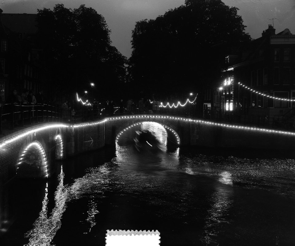 Holland Festival verlichting Amsterdam grachten, Bestanddeelnr 905-7834