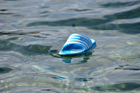 Water slippers lost