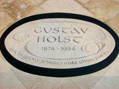Holst memorial, Chichester Cathedral