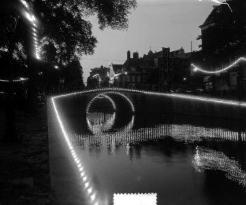 Holland Festival verlichting Amsterdam grachten, Bestanddeelnr 905-7833