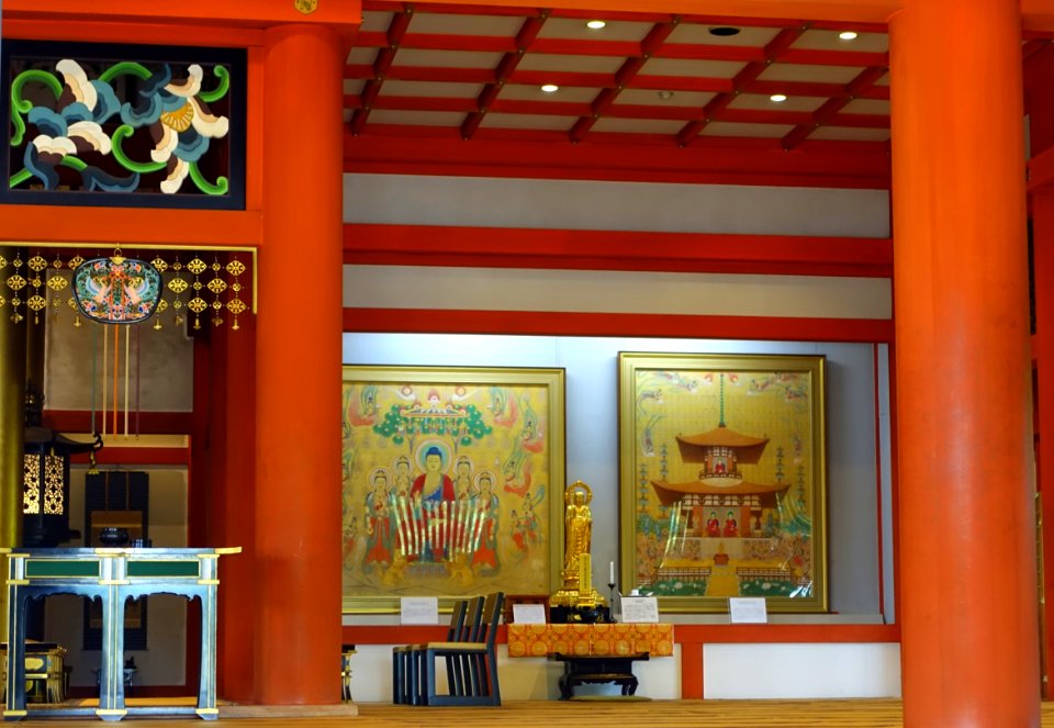 Hondo interior - Motsuji, Hiraizumi, Iwate - DSC04377