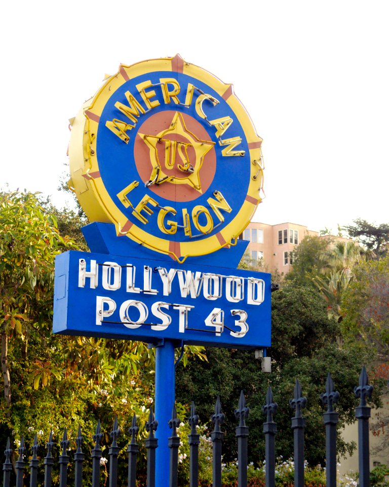 Hollywood American Legion Post 43 neon sign 2015-05-25