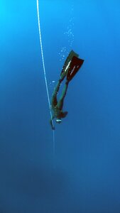 Water diver depth photo