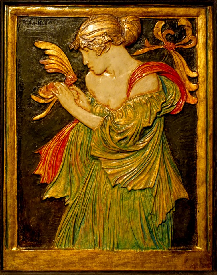 Honeysuckle by Robert Anning Bell, London, c. 1904-1907 (first version 1899), polychromed plaster - Montreal Museum of Fine Arts - Montreal, Canada - DSC09104