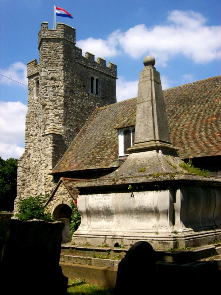 Holy Trinity, Queenborough, tower and Greet memorial