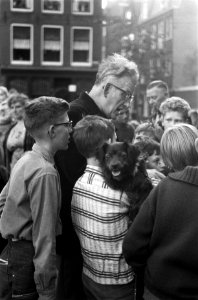 Hondenshow in de Jordaan Kinderen met hun honden, Bestanddeelnr 912-7801