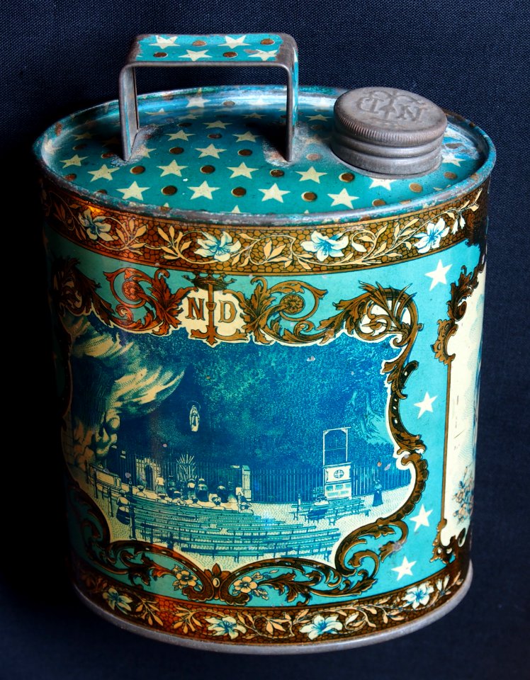 Holy water tin from Lourdes, foto 6