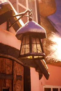 Lantern christmas brown snow