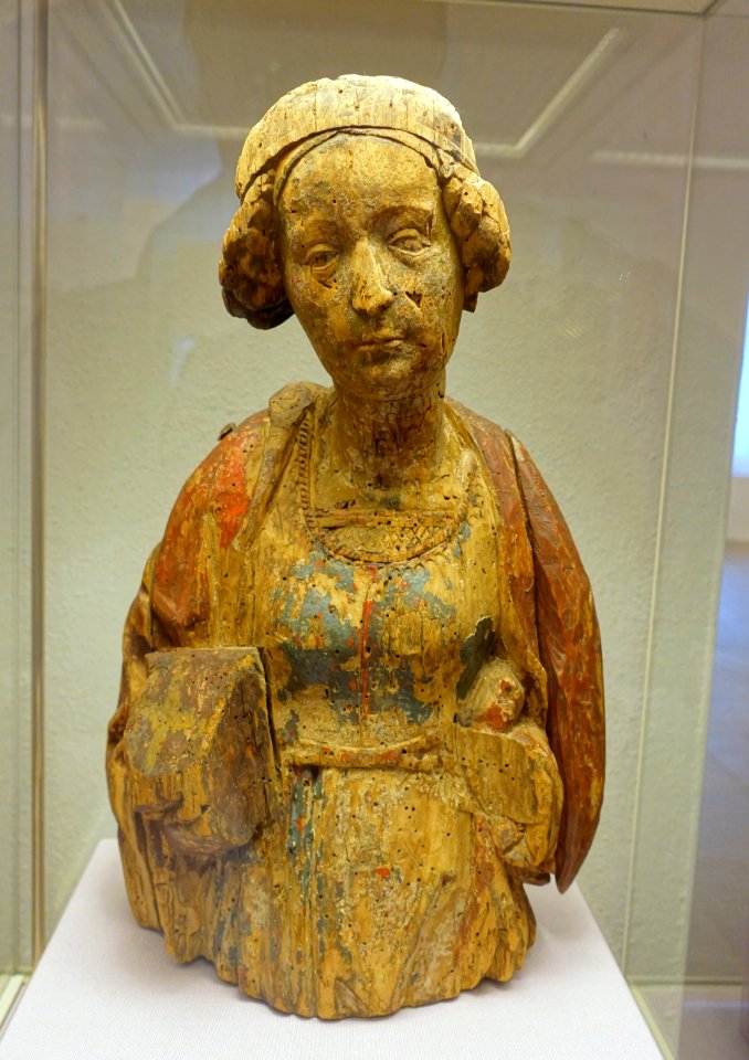Holy woman, fragment, by Tilman Riemenschneider and workshop, c. 1510-1520, linden wood - Mainfränkisches Museum - Würzburg, Germany - DSC04820