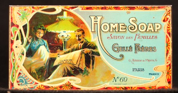 Home Soap tin, Savon des Familles, Gellé Frères, 6 Avenue de lOpera, Paris, photo1