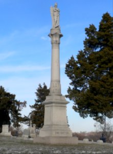 Holy Sepulchre Cemetery, Omaha, Creighton monument 1