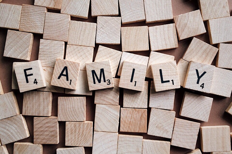 Letters scrabble brown letter