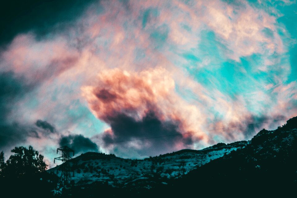 Landscape clouds sky sky clouds photo