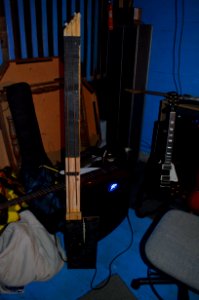 Homemade electric octobass photo