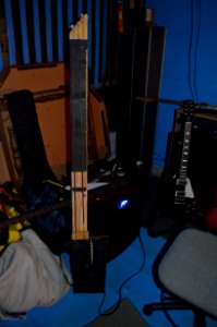 Homemade electric octobass