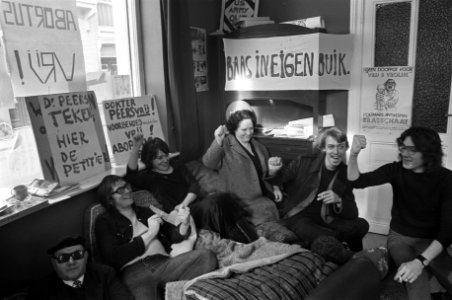 Hongerstaking in Gent (Belgie) i.v.m. arrestatie dr. Pee die abortussen heeft ge, Bestanddeelnr 926-1703