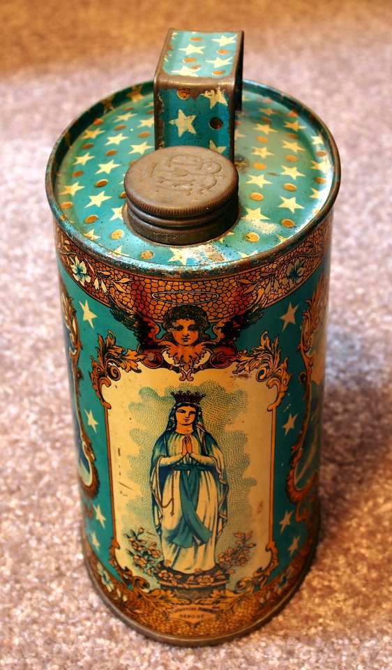 Holy water tin from Lourdes, foto 4