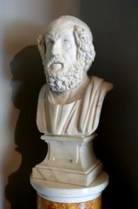 Homer, sculptor unknown, 1730-1770, marble - Shugborough Hall - Staffordshire, England - DSC00304