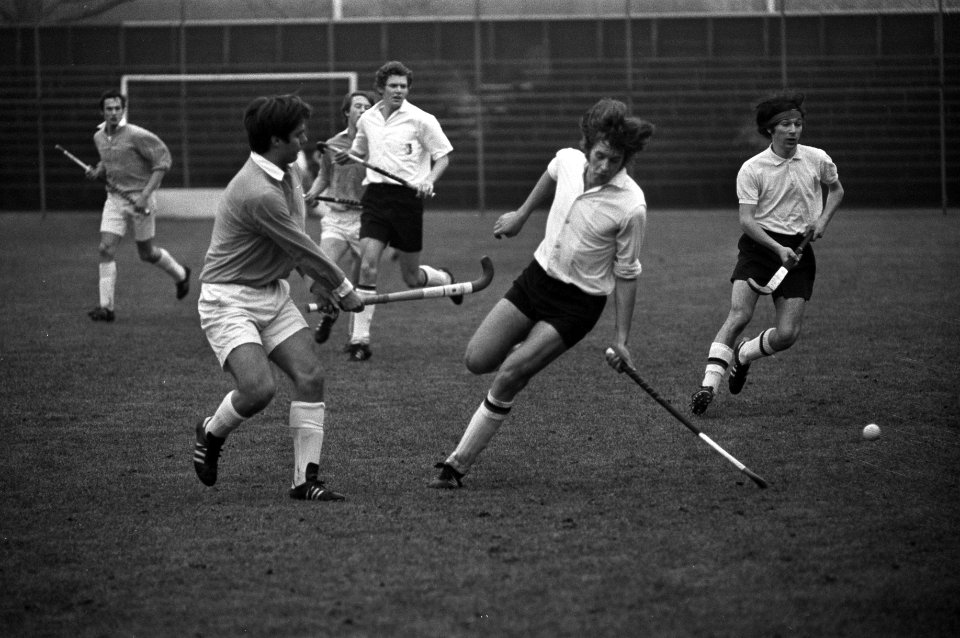 Hockeywedstrijd Amsterdam tegen BMHC 0-0, spelmoment, Bestanddeelnr 925-3963