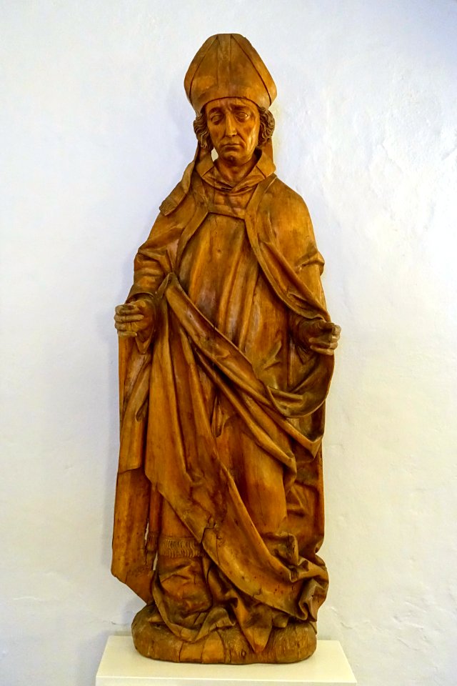 Holy Bishop, Franconia, c. 1520 - Mainfränkisches Museum - Würzburg, Germany - DSC05106