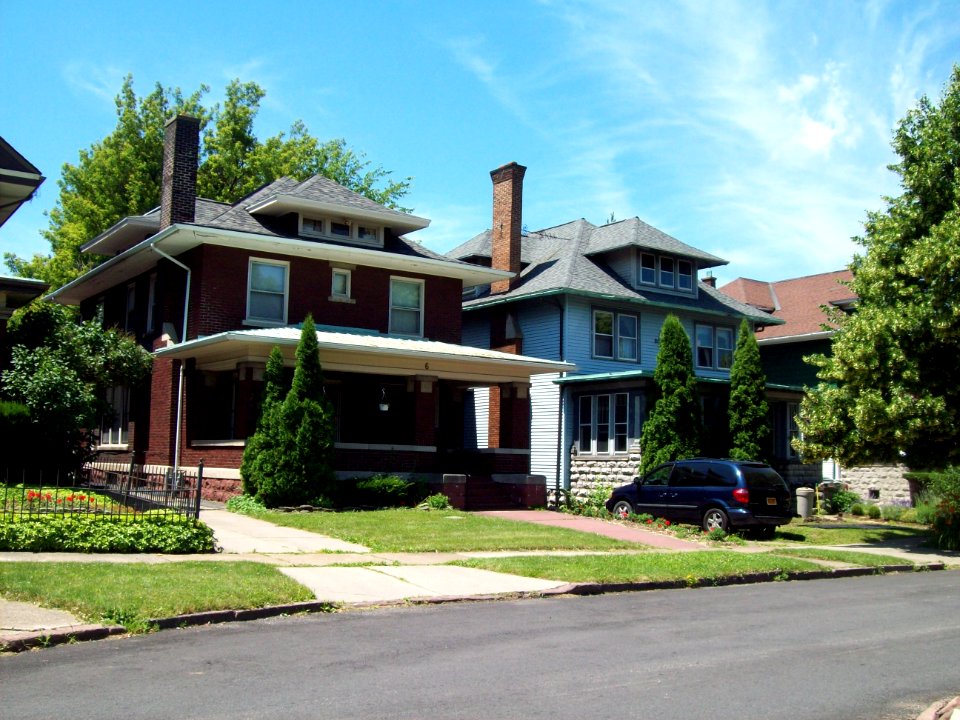Homes on University Ave., University Park Historic District, Buffalo, NY, Jul 11