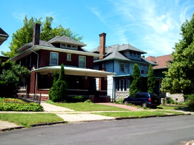 Homes on University Ave., University Park Historic District, Buffalo, NY, Jul 11