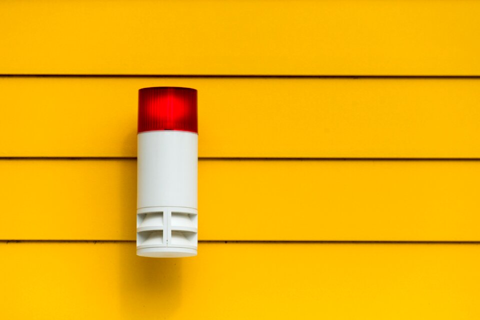 Security yellow red