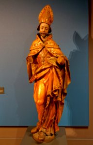 Holy bishop, by Michael Zurn, Upper Swabia, c. 1635, linden - Hessisches Landesmuseum Darmstadt - Darmstadt, Germany - DSC01165