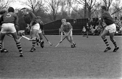 Hockey Nederland tegen Zuid Afrika te Amstelveen spelmoment, Bestanddeelnr 922-3179