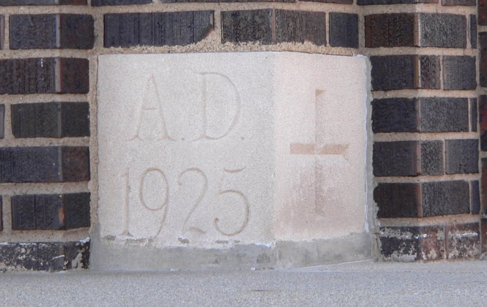 Holy Trinity Greek Orthodox Sioux City cornerstone