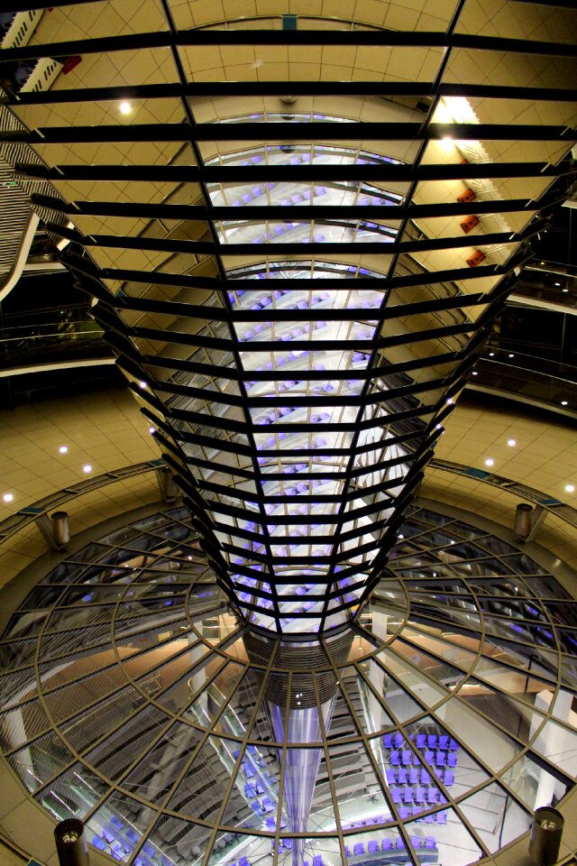 Bundestag glass dome building
