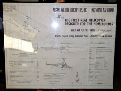 HobbyCopter poster, Adam-Wilson Helicopters, Inc., Lakewood, California - Oregon Air and Space Museum - Eugene, Oregon - DSC09714