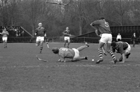 Hockey Nederland tegen Zuid Afrika te Amstelveen spelmoment, Bestanddeelnr 922-3180