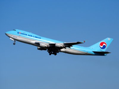 HL7499 Korean Air Cargo Boeing 747-400F takeoff from Schiphol (AMS - EHAM), The Netherlands, 18may2014, pic-3