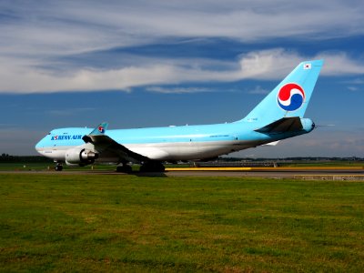HL7400 Boeing 747-4B5F Korean Air Lines taxiing at Schiphol (AMS - EHAM), The Netherlands, 18may2014, pic-9 photo