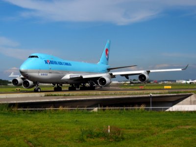 HL7400 Boeing 747-4B5F Korean Air Lines taxiing at Schiphol (AMS - EHAM), The Netherlands, 18may2014, pic-3 photo