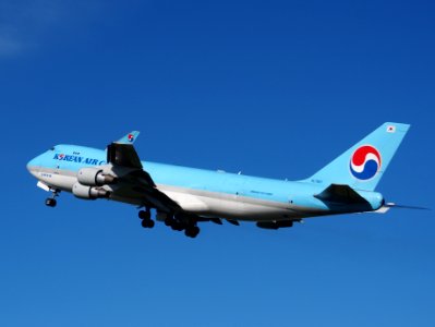 HL7601 Korean Air Lines Boeing 747-4B5F(ER) takeoff from Schiphol (AMS - EHAM), The Netherlands, 11june2014, pic-3 photo