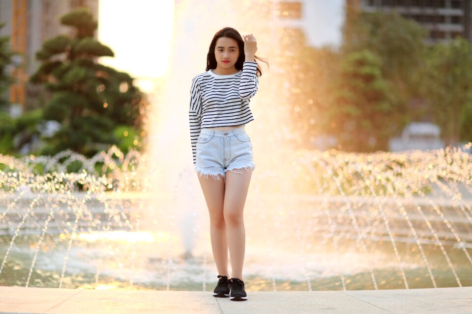 Person t-shirt model