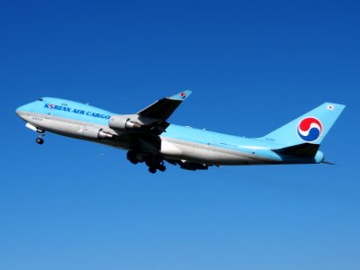 HL7601 Korean Air Lines Boeing 747-4B5F(ER) takeoff from Schiphol (AMS - EHAM), The Netherlands, 11june2014, pic-2